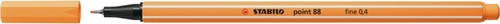 Fineliner STABILO point 88/85 fijn papaya