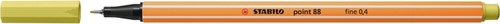 Fineliner STABILO point 88/67 fijn mosterd