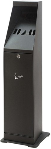 Asbak staand Vepa Bins zuil vrijstaand zwart 31043774