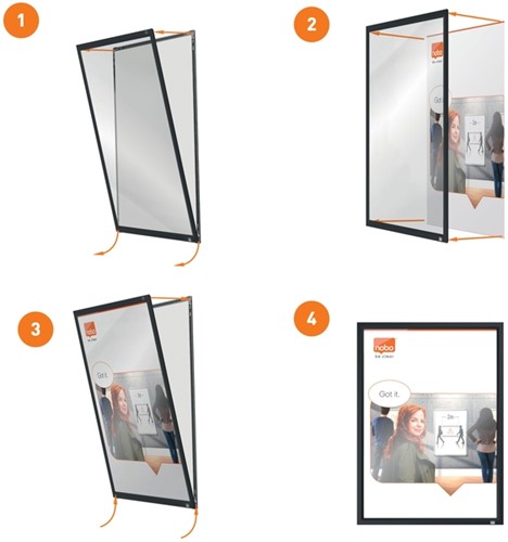 Kliklijst Nobo Impression Pro A4 zwart-3