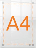 Infobord Nobo Premium Plus A4 acryl wand-3