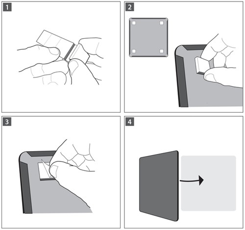 Weekplanner Nobo transparant acryl A4-3