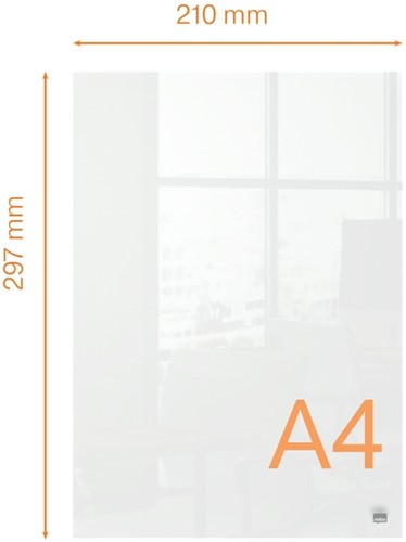 Notitiebord Nobo transparant acryl A4