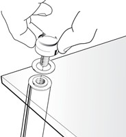 Notitiebord Nobo transparant acryl schuin A4-8