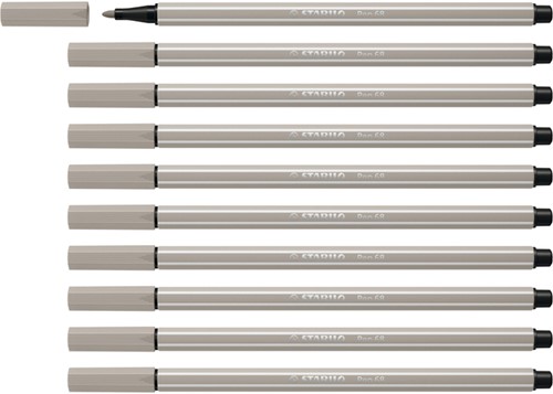 Viltstift STABILO Pen 68/93 medium  warm grijs-4