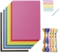 Borduurset Folia 10 borduurkaarten -garen en -naalden 25-delig-2