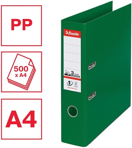 Ordner Esselte Vivida No.1 multipack 75mm A4 5 stuks groen-1