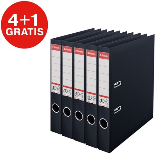 Ordner Esselte Vivida No.1 multipack 50mm A4 5 stuks zwart-2