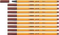 Fineliner STABILO point 88/75 fijn sienna-1