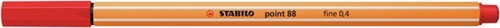 Fineliner STABILO point 88/48 fijn lichtrood-2