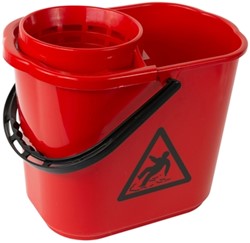 Mopemmer spaans Cleaninq met korf 12L rood