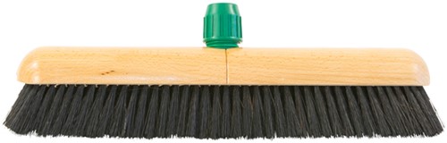 Zaalbezem Cleaninq gemengd haar met steelhouder 40cm