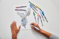 Viltstift Sharpie rond Mystic Gems assorti blister à 5 stuks-2