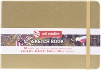 Schetsboek Talens Art Creation 80 witte vellen 140gr 210x150mm witgoud