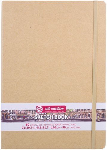 Schetsboek Talens Art Creation 80 witte vellen 140gr 210x300mm kraft