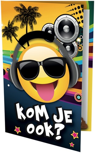 Uitnodiging Tropical DJ 17x14.2cm