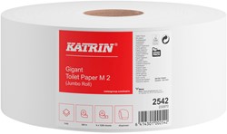 Toiletpapier Katrin Gigant M jumbo medium 2-laags 300m wit 2542