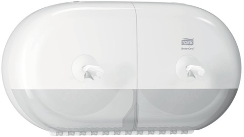 Toiletpapierdispenser Tork T9 Elevation SmartOne klein duo wit 682000