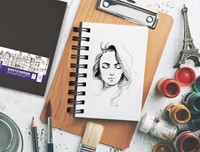 Schetsboek Oxford A6 80 vel 100 gram spiraal-2