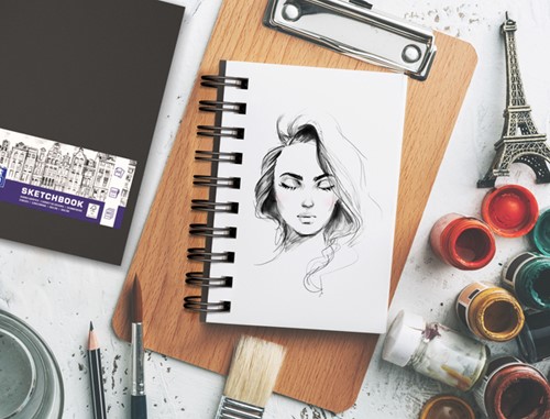 Schetsboek Oxford A6 80 vel 100 gram spiraal-2