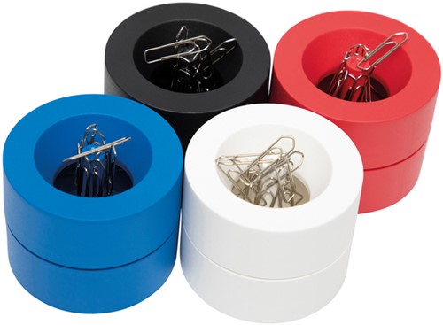 Papercliphouder MAULpro magnetisch recycled Ø73x60mm blauw-2
