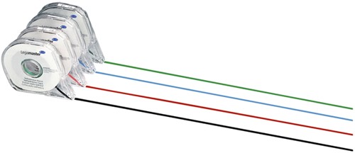 Planbord verdeeltape Legamaster 2,5mmx16m zwart-3
