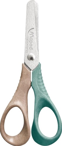 Schaar Maped Smiling Planet 12cm display à 20 stuks bruin/groen-3