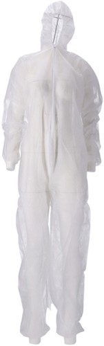 Overall CMT XXL non-woven ritssluiting PP wit 50 stuks