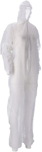 Overall CMT L non-woven ritssluiting PP wit 50 stuks-3