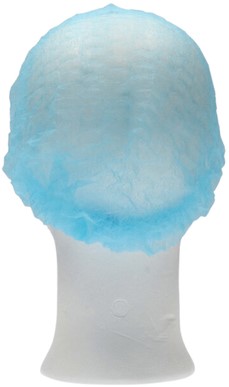 Haarnet CMT clip non-woven M 50cm PP blauw 100 stuks-2
