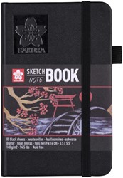 Schetsboek Sakura 80 zwarte vellen 140gr 90x140mm zwart