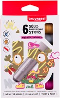Verfstift Bruynzeel Kids assorti metallic 6 stuks