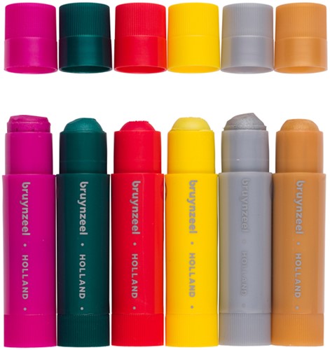 Verfstift Bruynzeel Kids assorti metallic 6 stuks-1