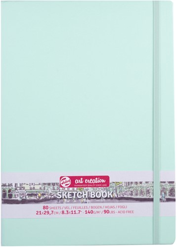 Schetsboek Talens Art Creation 80 vel 140gr 210x297mm frisse munt