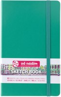 Schetsboek Talens Art Creation 80 witte vellen 140gr 130x210mm woudgroen