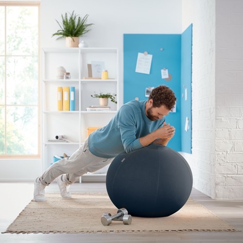 Actieve zitbal Leitz Ergo Cosy 65cm donkergrijs-10