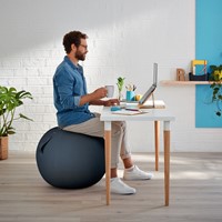 Actieve zitbal Leitz Ergo Cosy 65cm donkergrijs-1
