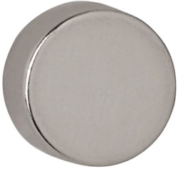 Magneet MAUL Neodymium rond 10x5mm 2.6kg 10 stuks