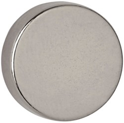 Magneet MAUL Neodymium rond 15x5mm 4.5kg 10 stuks