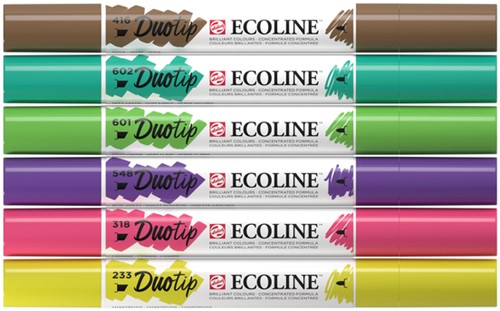 Duotip Talens Ecoline set à 6 stuks botanisch