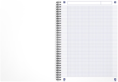 Spiraalblok Oxford My Rec'Up A4 ruit 5x5mm 90vel blauw-1