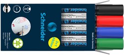 Whiteboardmarker Schneider Maxx 290 rond 2-3mm assorti 3+1 gratis