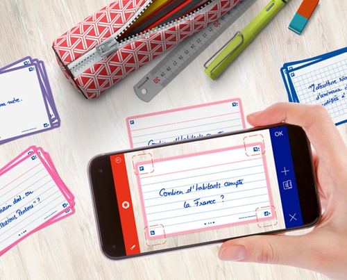 Flashcard Oxford 2.0 75x125mm 80 vel 250gr lijn roze-2