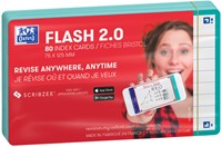 Flashcard Oxford 2.0 75x125mm 80 vel 250gr lijn mint-1