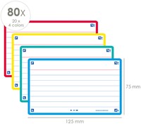 Flashcard Oxford 2.0 75x125mm 80 vel 250gr lijn assorti-3