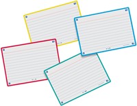Flashcard Oxford 2.0 75x125mm 80 vel 250gr lijn assorti-1