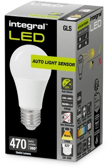 Ledlamp Integral E27 2700K warm wit 4.8W 470lumen dag/nacht sensor-2