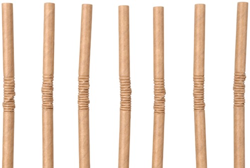 Drinkrietje IEZZY karton buigbaar Ø 6x240mm 100% fair 200 stuks bruin-2