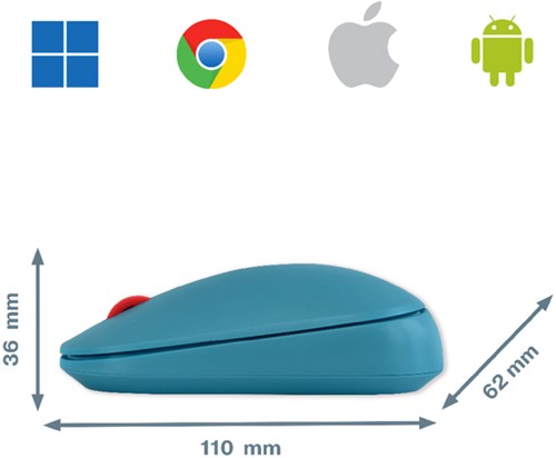 Draadloos muis Leitz Cosy blauw-1