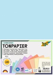 Knutselpapier Folia A4 100vel 10 pastelkleuren